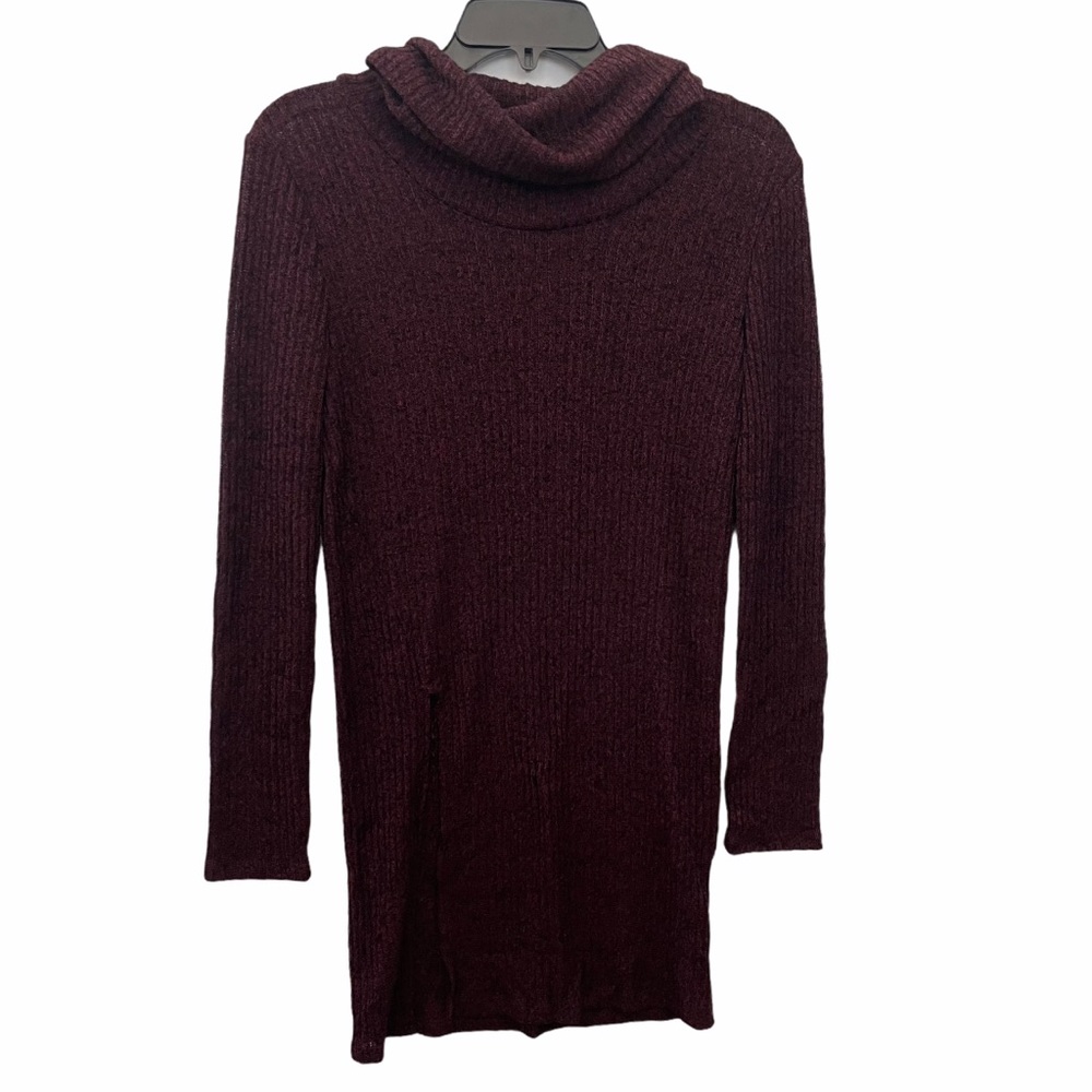 Astr The Label Burgundy Cowl Neck Sweater Sz M